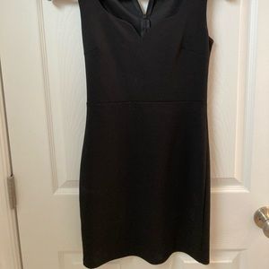 Black v mini dress